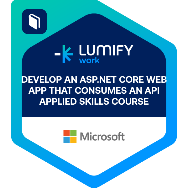 ASP.NET Core course certificate